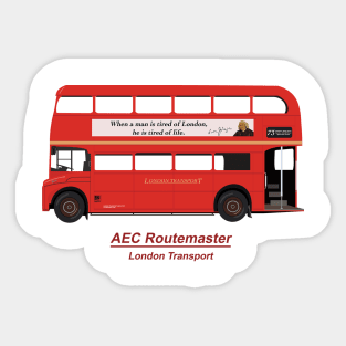 London Double Decker Bus Sticker